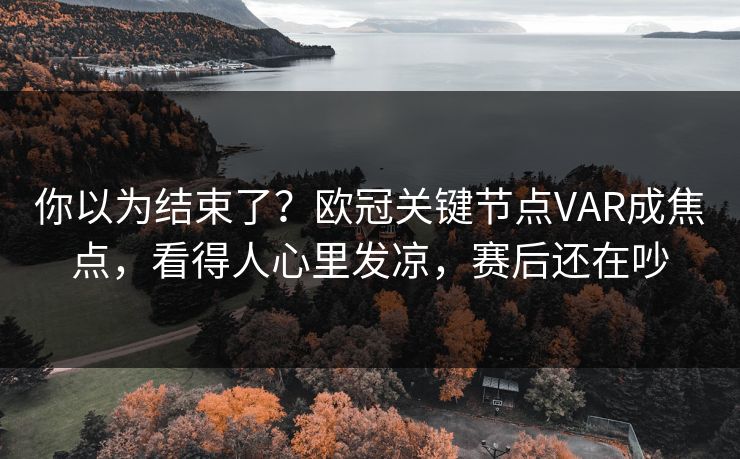 你以为结束了？欧冠关键节点VAR成焦点，看得人心里发凉，赛后还在吵