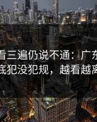 德甲回看三遍仍说不通：广东队那下到底犯没犯规，越看越离谱